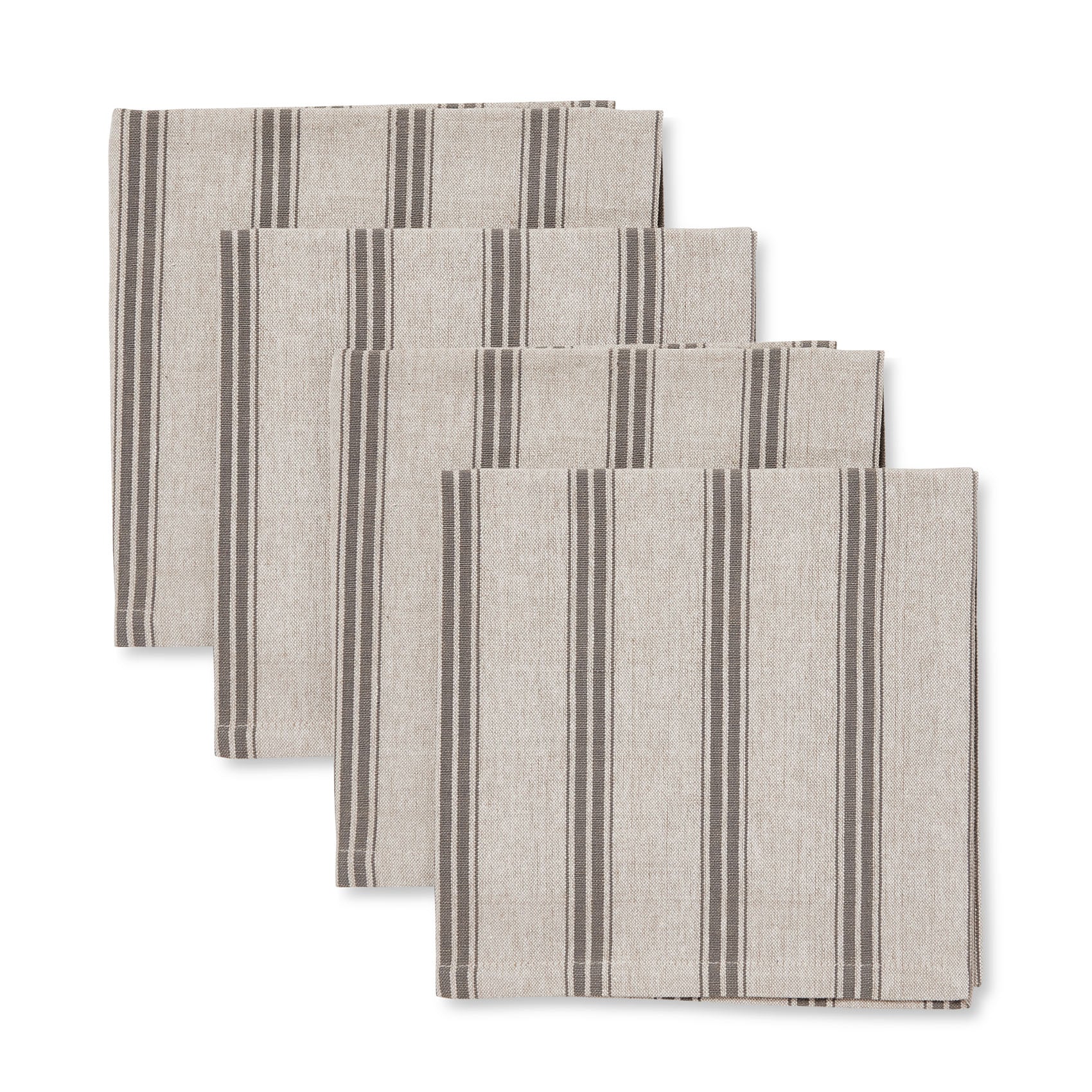 Macedon Charcoal Stripe Napkin - Set of 4 - Deb's Hidden Treasures