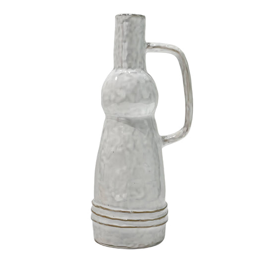 Lex Ceramic White Stripe Jug - Various Sizes - Pure Homewares