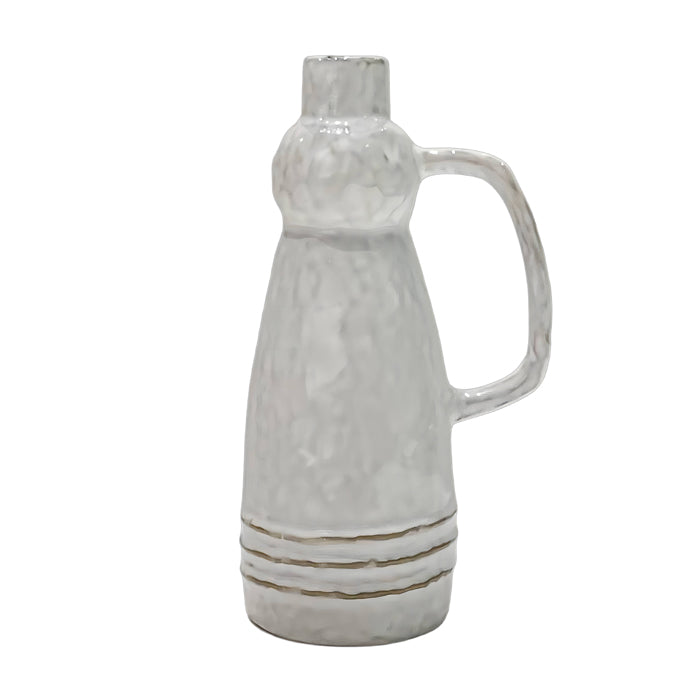 Lex Ceramic White Stripe Jug - Various Sizes - Pure Homewares
