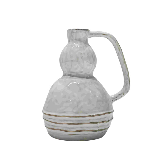 Lex Ceramic White Stripe Jug - Various Sizes - Pure Homewares