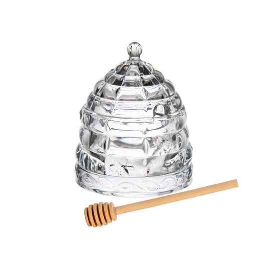 Reece Glass Honey Jar - Pure Homewares
