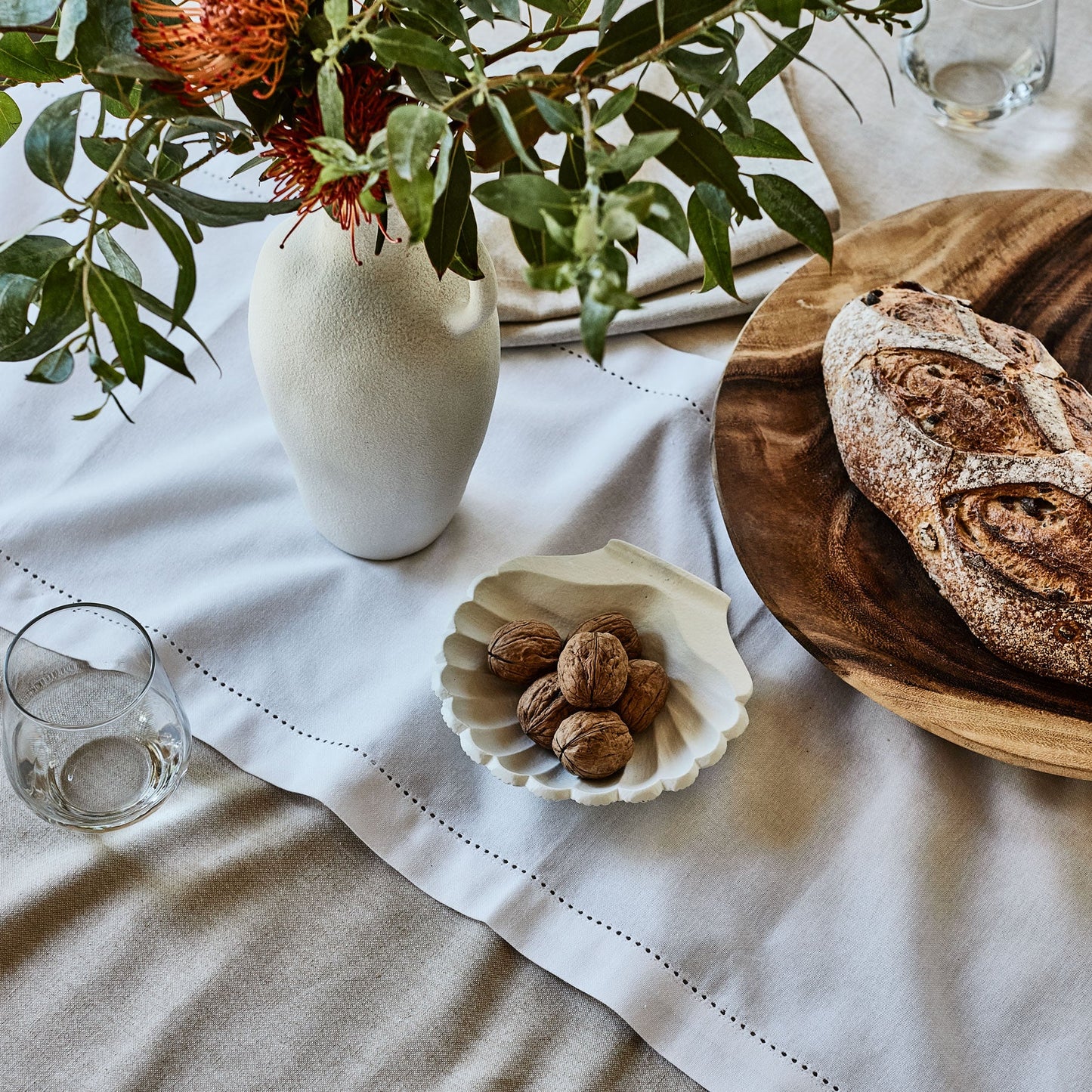 Jetty Tablecloth - Oatmeal - Deb's Hidden Treasures