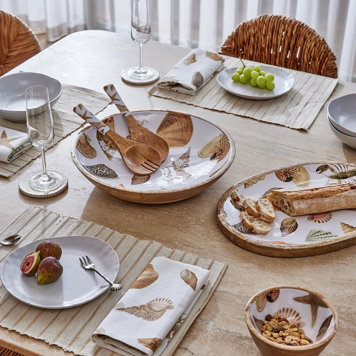 Shell Collection Oval Platter - Deb's Hidden Treasures