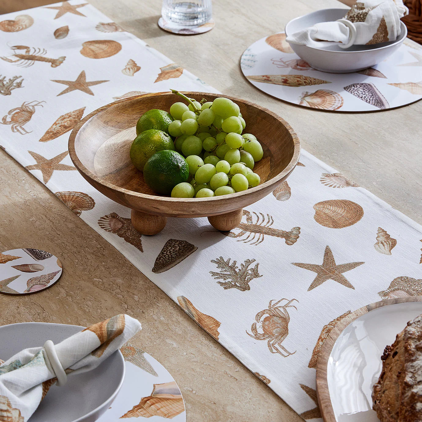 Shell Collection Table Runner - Deb's Hidden Treasures
