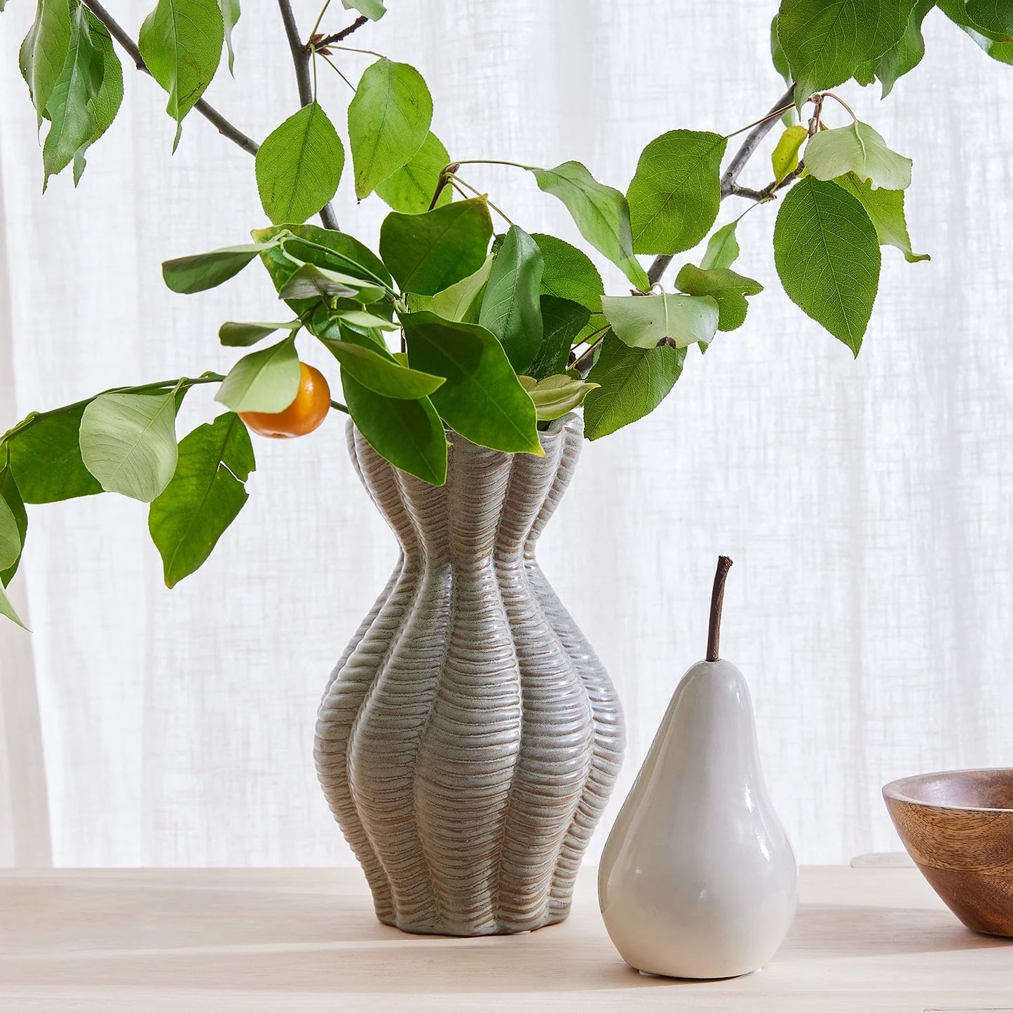 Bosc Pear White - Large - Deb's Hidden Treasures