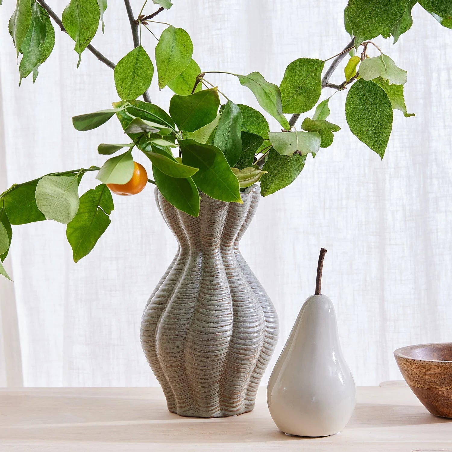 Bosc Pear White - Large - Deb's Hidden Treasures