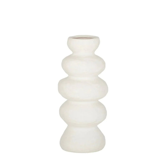 Ravella Ceramic Vase White - Various Sizes - Coast to Coast