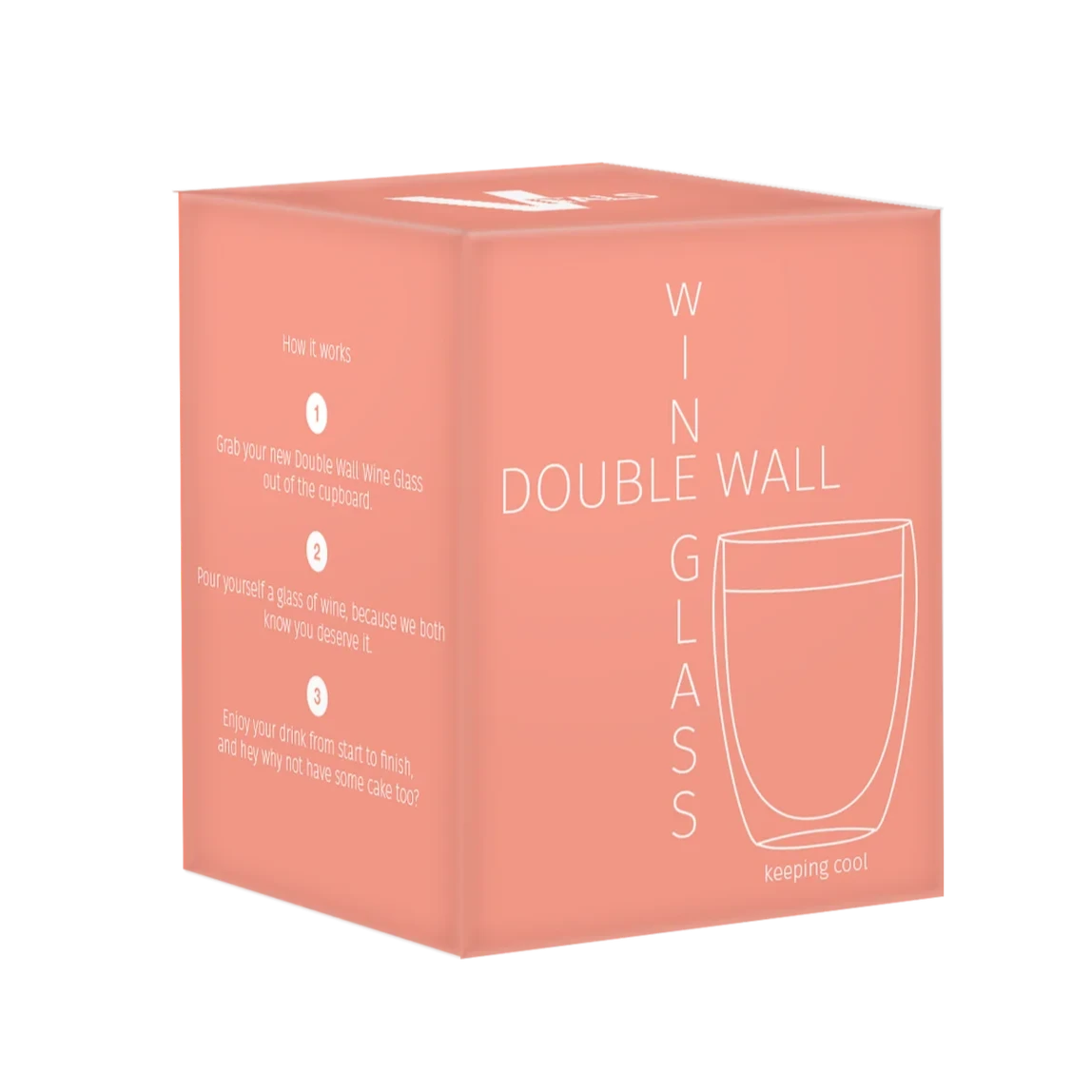 Double Wall Wine Glass - Deb's Hidden Treasures