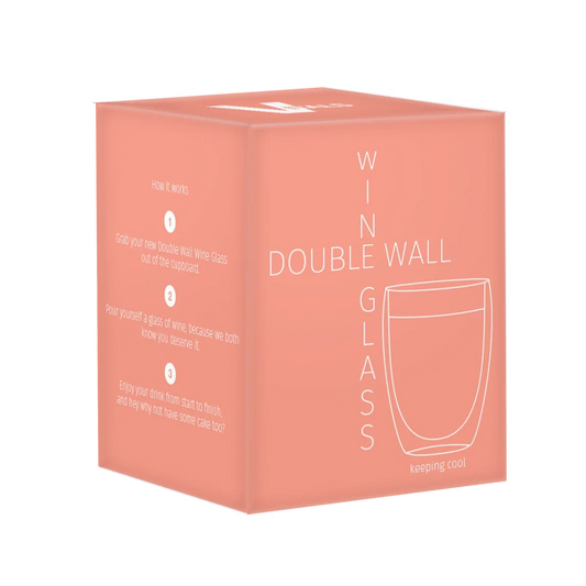 Double Wall Wine Glass - Deb's Hidden Treasures