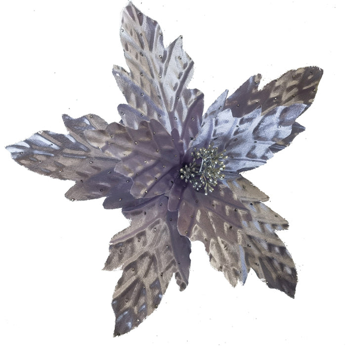 Clip-On Poinsettia - Lilac