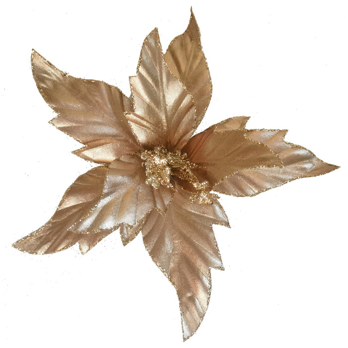 Clip-On Poinsettia - Copper