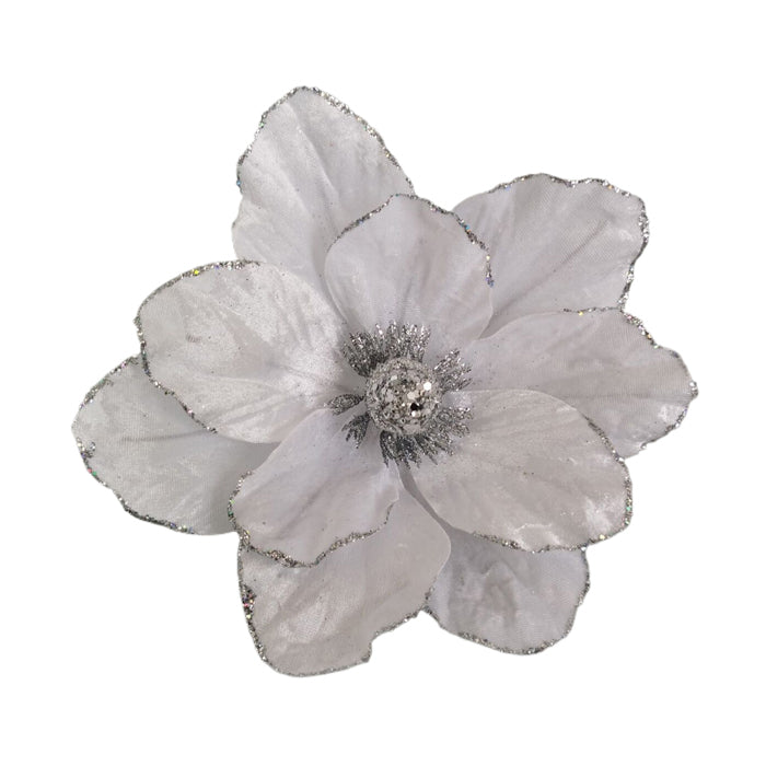 Clip-On Magnolia - White Velvet