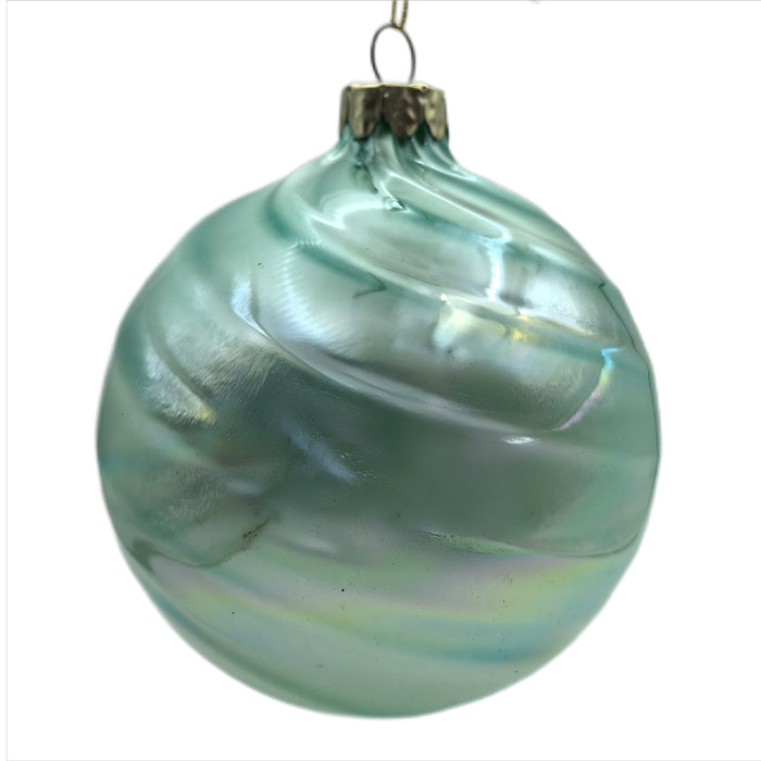 Glass Bauble Christmas Decoration - Tiffany