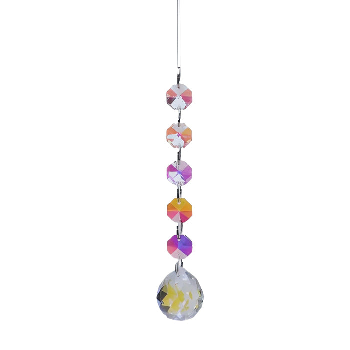 Glass Balldrop Christmas Decoration - Iridescent