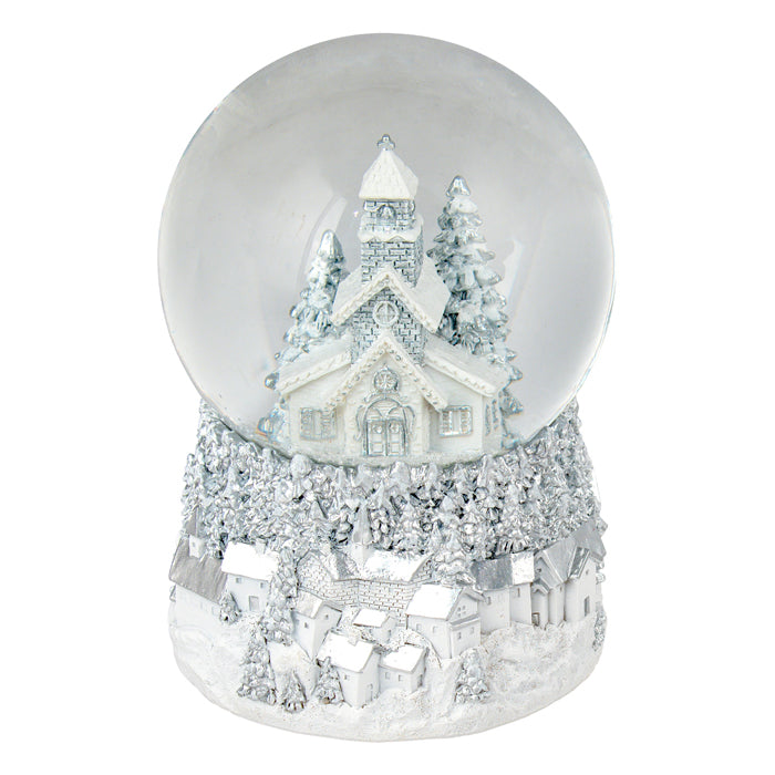 Christmas Waterball - White Church