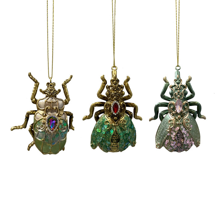 Beetle Resin Christmas Decoration