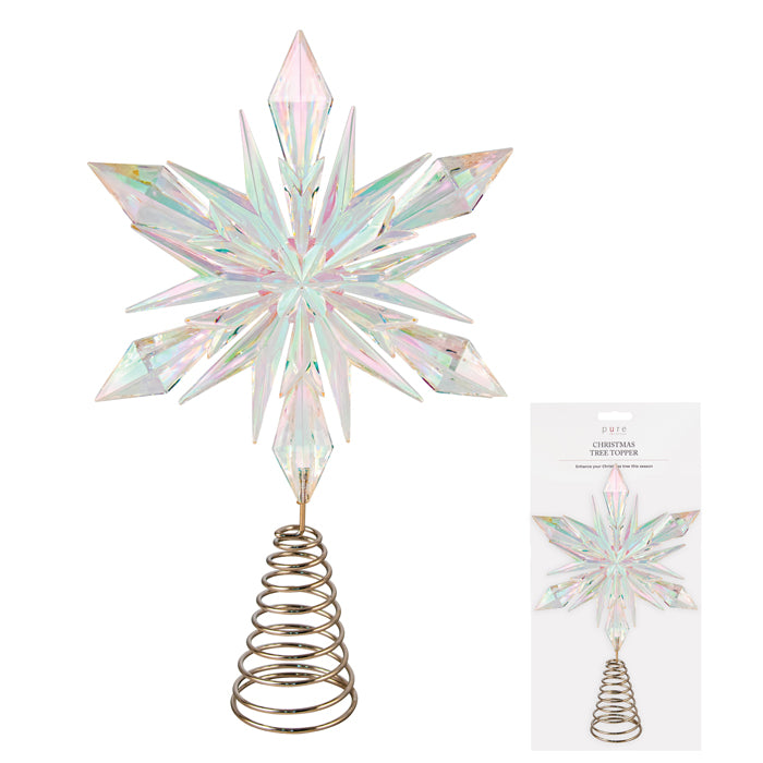 Christmas Tree Star Topper - Iridescent