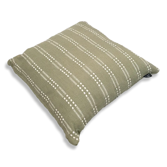 Avery Olive Stripe Cushion 50cm