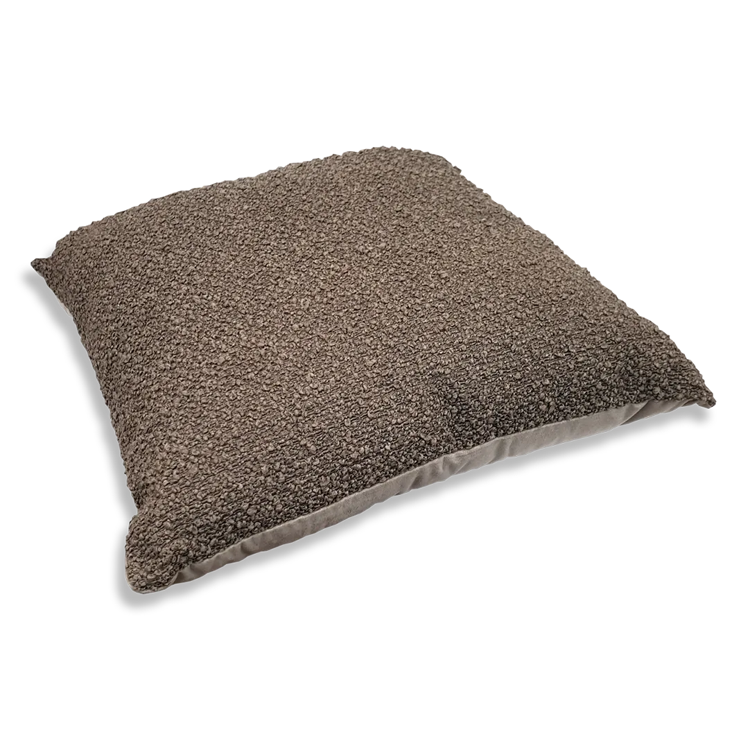 Boucle Coffee Cushion 50cm - Deb's Hidden Treasures