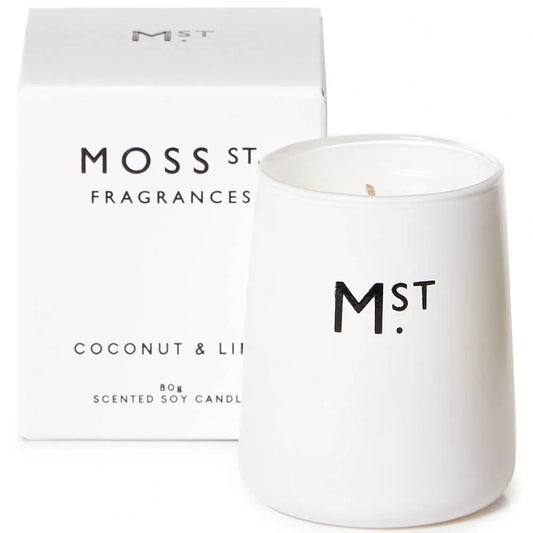 Coconut & Lime Scented Soy Candle - Deb's Hidden Treasures