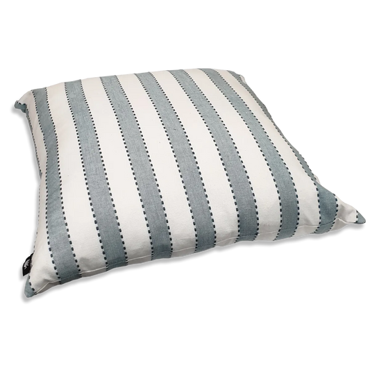 Flinders Woven Blue Stripe Cushion 50cm