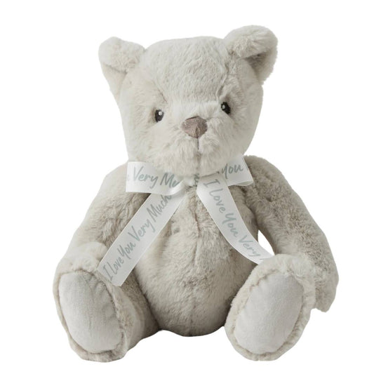 I Love You Very Much Bear - Grey - Jiggle & Giggle