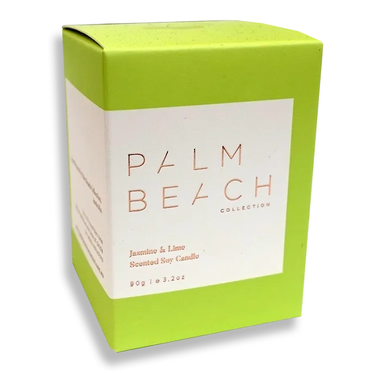 Jasmine & Lime Scented Soy Candle - Deb's Hidden Treasures