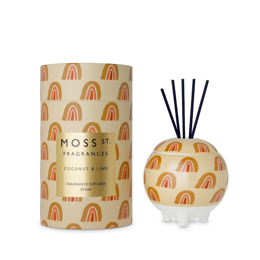 Ceramic Diffuser 350ml - Coconut & Lime - Deb's Hidden Treasures
