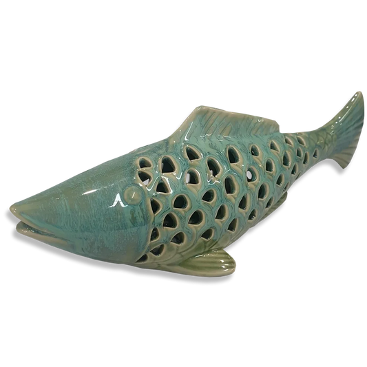 Large Ceramic Fish Tealight Holder