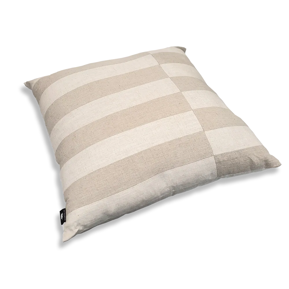 Lawson Neutral Patch Cushion 50cm - Deb's Hidden Treasures