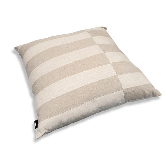 Lawson Neutral Patch Cushion 50cm - Deb's Hidden Treasures
