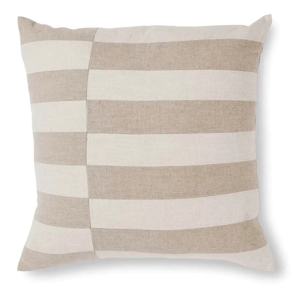 Lawson Neutral Patch Cushion 50cm - Deb's Hidden Treasures