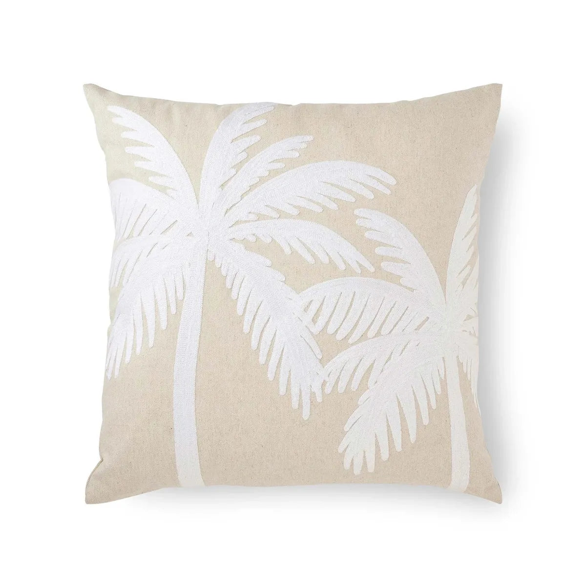 Luca Natural Embroidered Cushion 50cm - Deb's Hidden Treasures