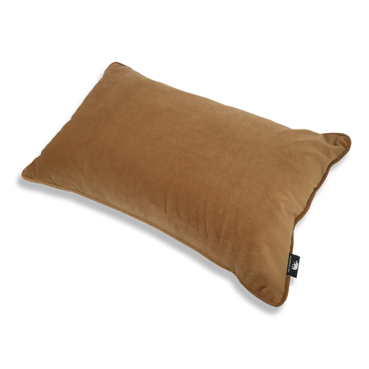 Mira Velvet Toffee Lumbar Cushion 30x50cm