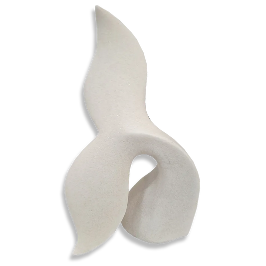 Mobi White Whale Tail Sculpture