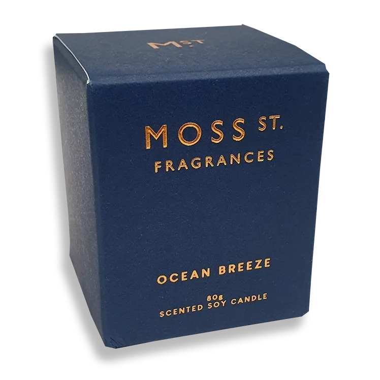 Ocean Breeze Scented Soy Candle - Deb's Hidden Treasures