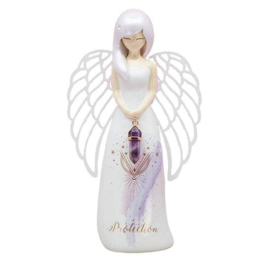 Protection Angel Figurine - Amethyst Crystal 155cm