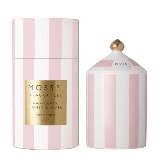 Raspberry, Honey And Musk Soy Candle - Deb's Hidden Treasures