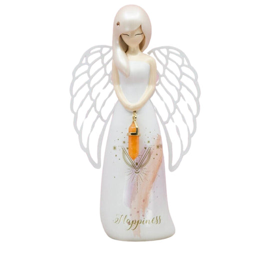 Happiness Angel Figurine - Sunstone Crystal 155cm