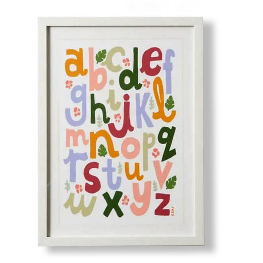 ABC Woodlands Framed Print 33x45cm - Deb's Hidden Treasures
