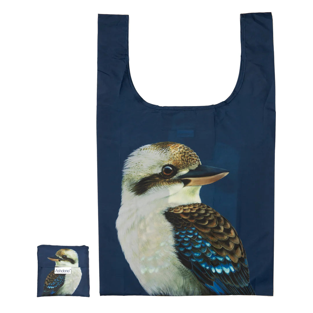 Modern Birds Kookaburra Reusable Shopping Bag - Deb's Hidden Treasures