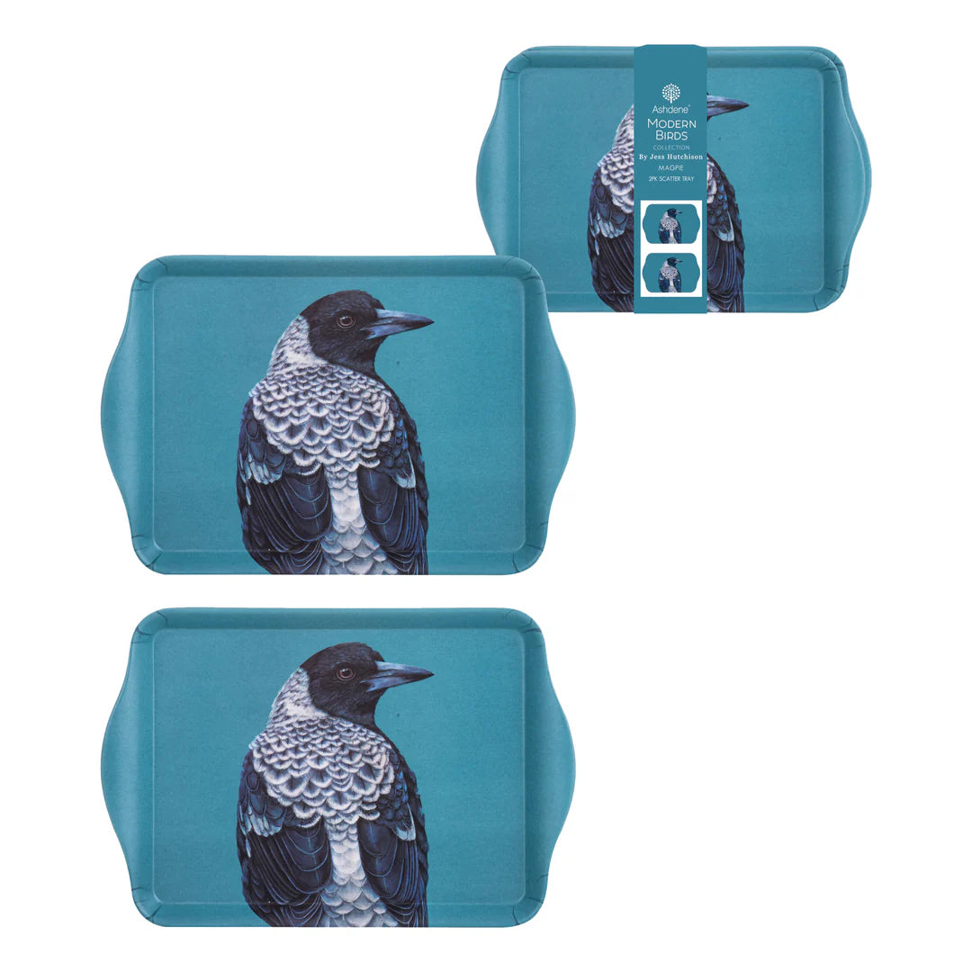 Modern Birds Magpie 2pk Scatter Tray - Deb's Hidden Treasures