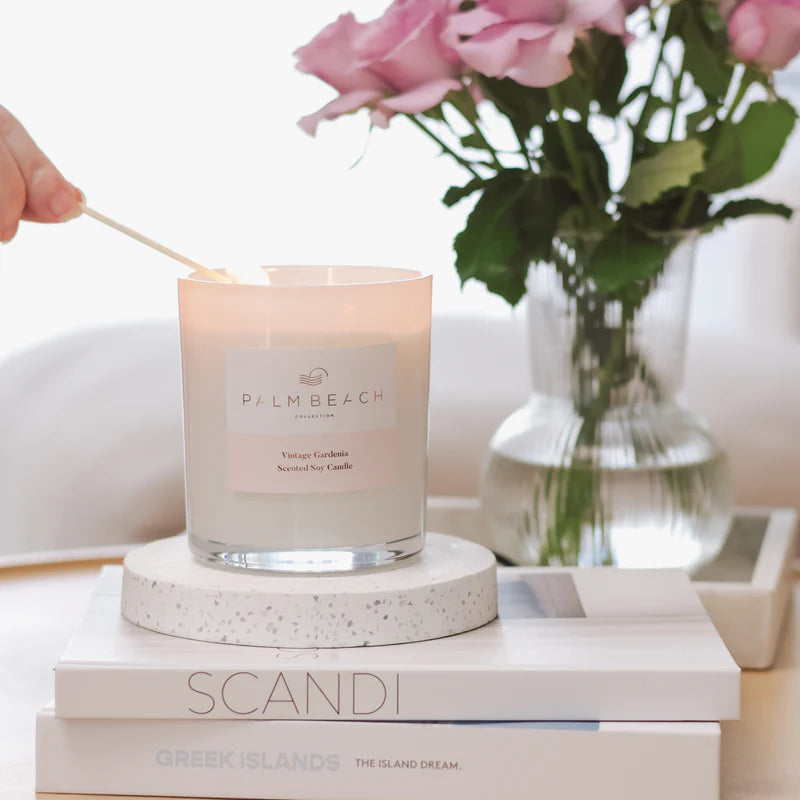 Vintage Gardenia Scented Soy Candle