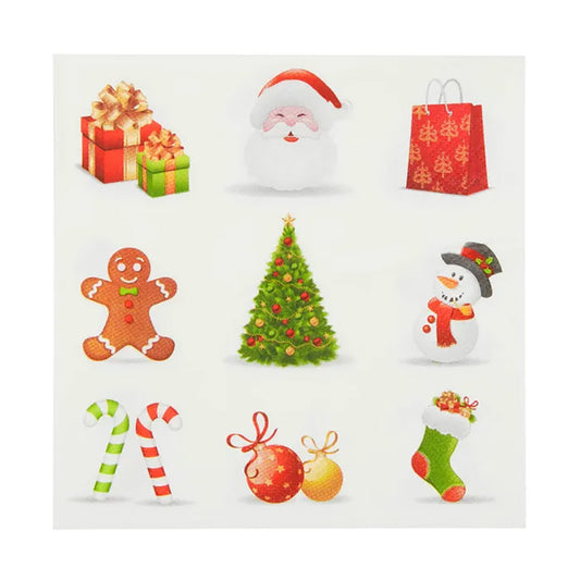 20 Pack Xmas Fun 3 Ply Christmas Napkins