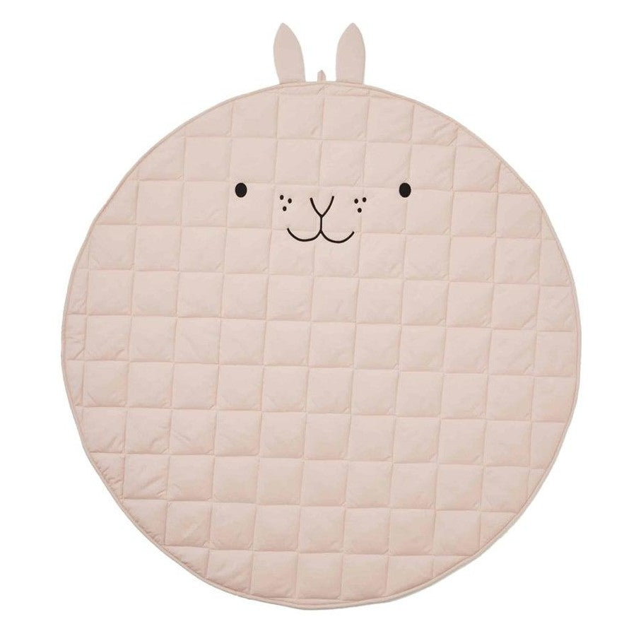 Bunny Quilted Playmat - Pink - Jiggle & Giggle