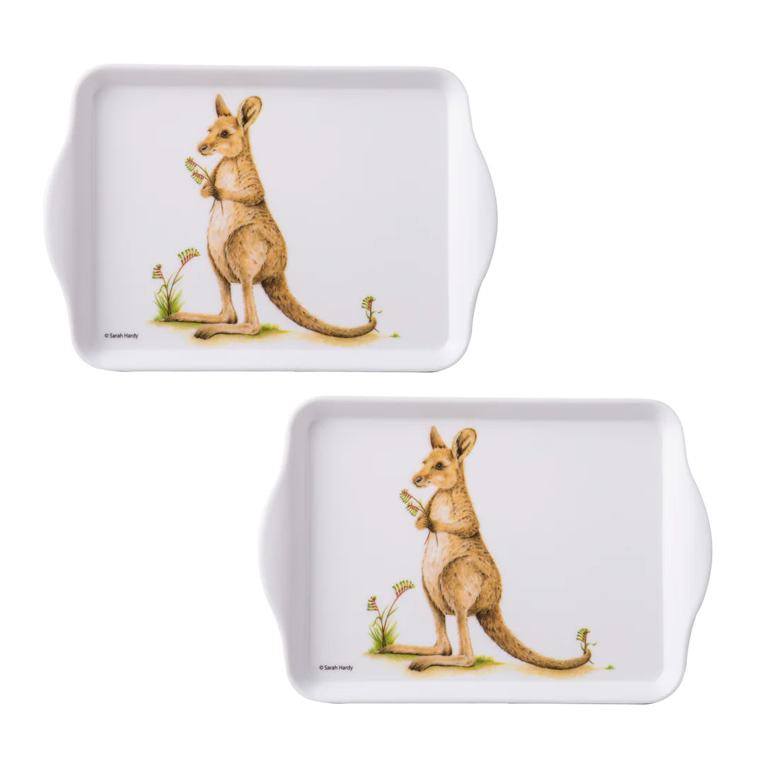 Bush Buddies Scatter Tray 2pk - Kangaroo