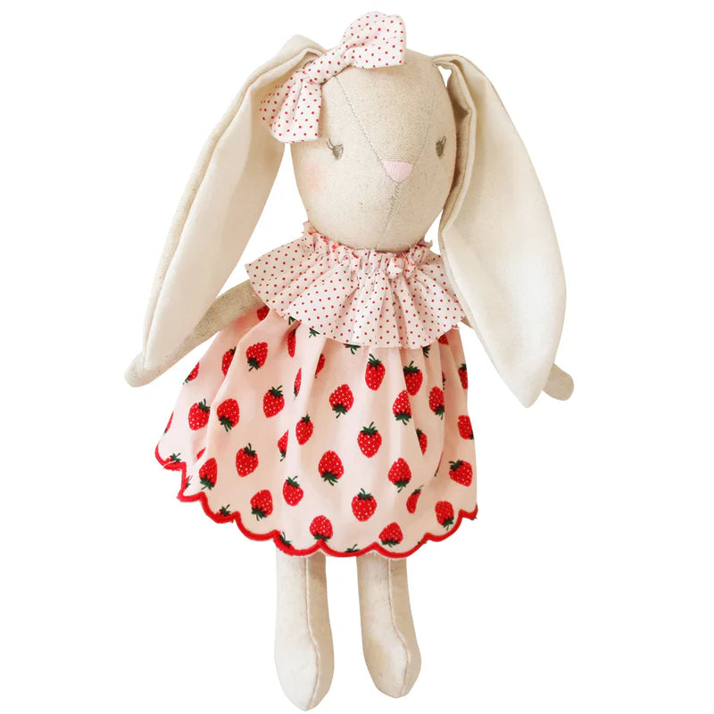 Aubrey Baby Bunny 27cm Strawberries - Deb's Hidden Treasures