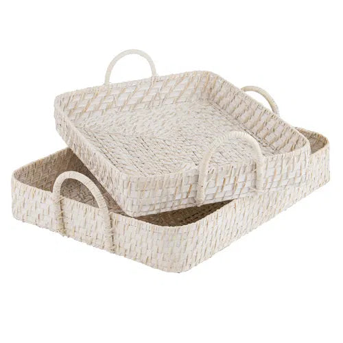 Whitehaven Woven Trays - Set of 2