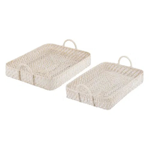 Whitehaven Woven Trays - Set of 2