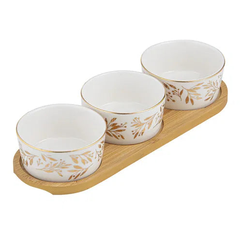 Comet 4-piece Christmas Bowl and Tray Set